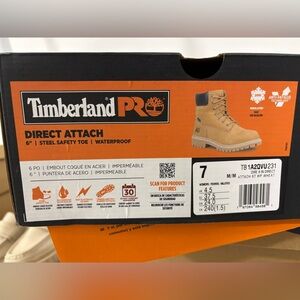 Timberland Pro Tan and Black Work Boots